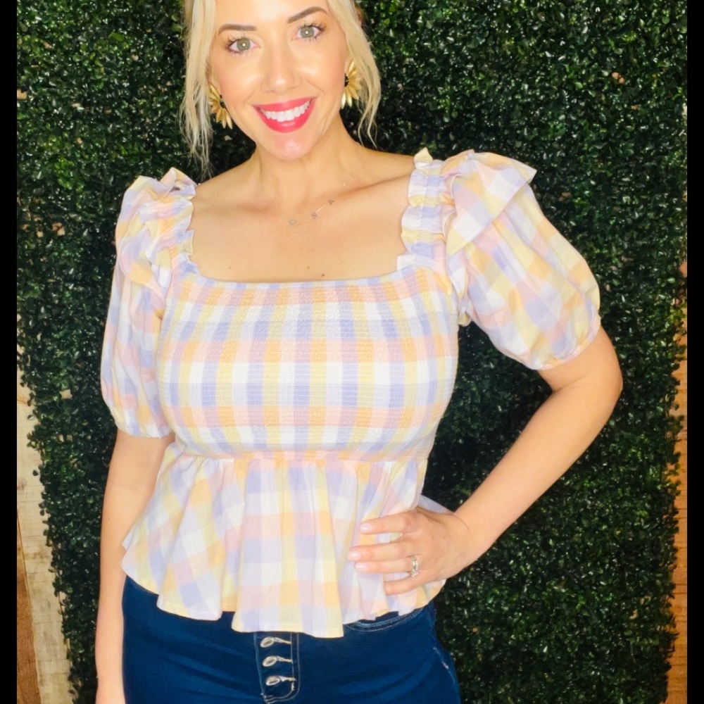 Entro Smocked Peplum